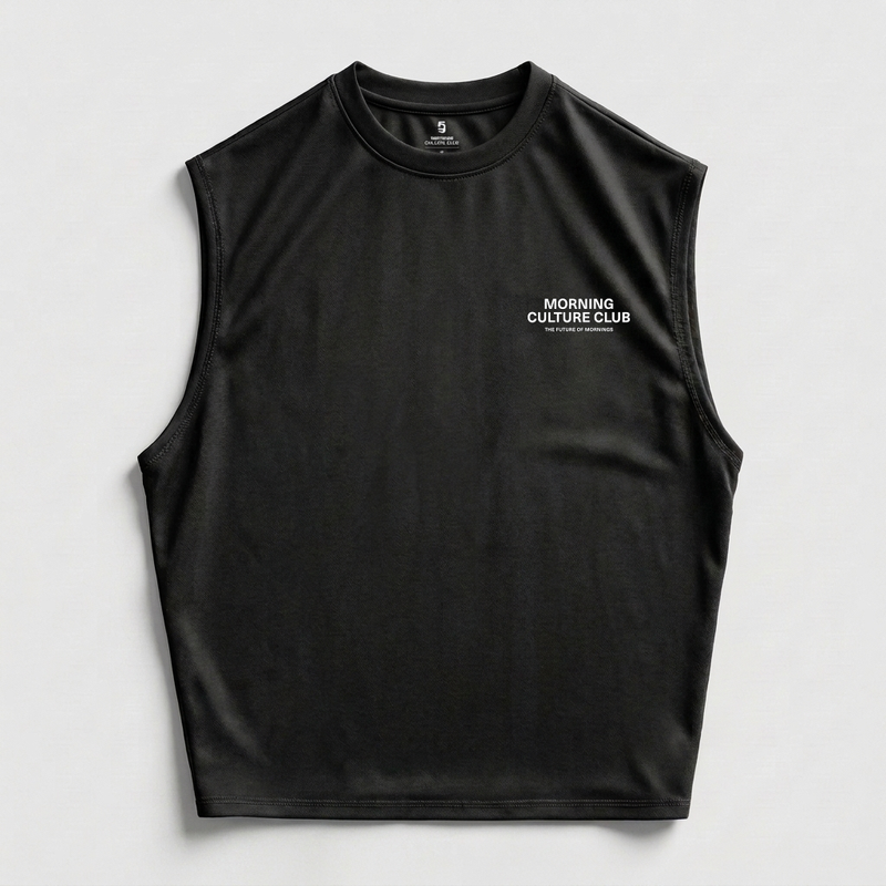 5-9 ACTIVE - CORE - TANK - BLACK OVERSIZED